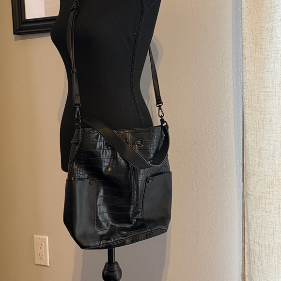 Also Black Croc Bucket Bag - Picture 9 of 12